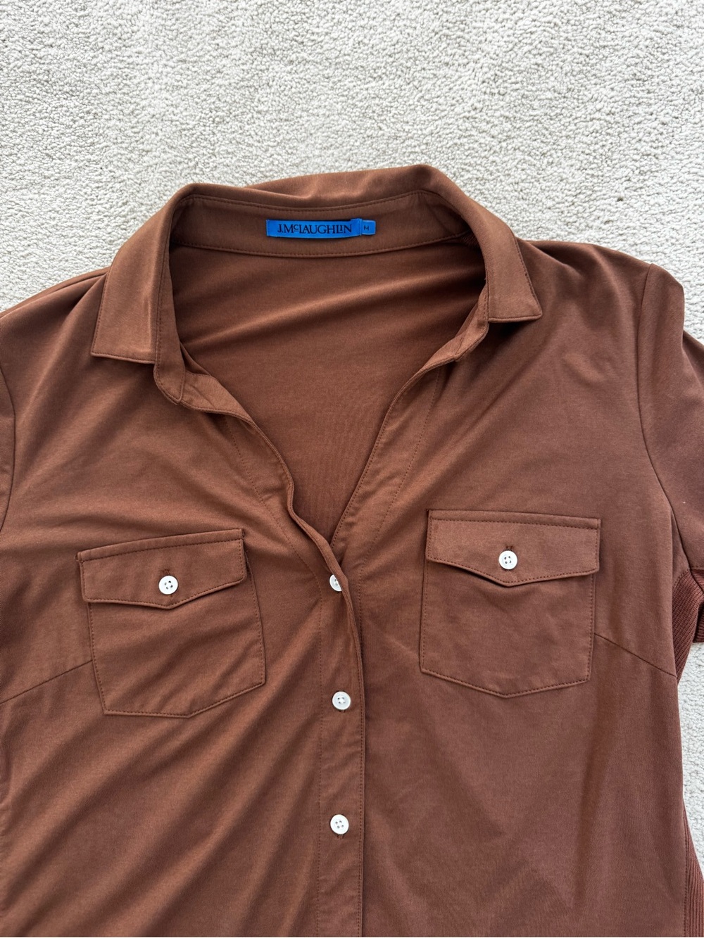 J. McLaughlin Brown Brynn Lyford Jersey Shirt